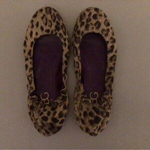 BCBG Leopard flats